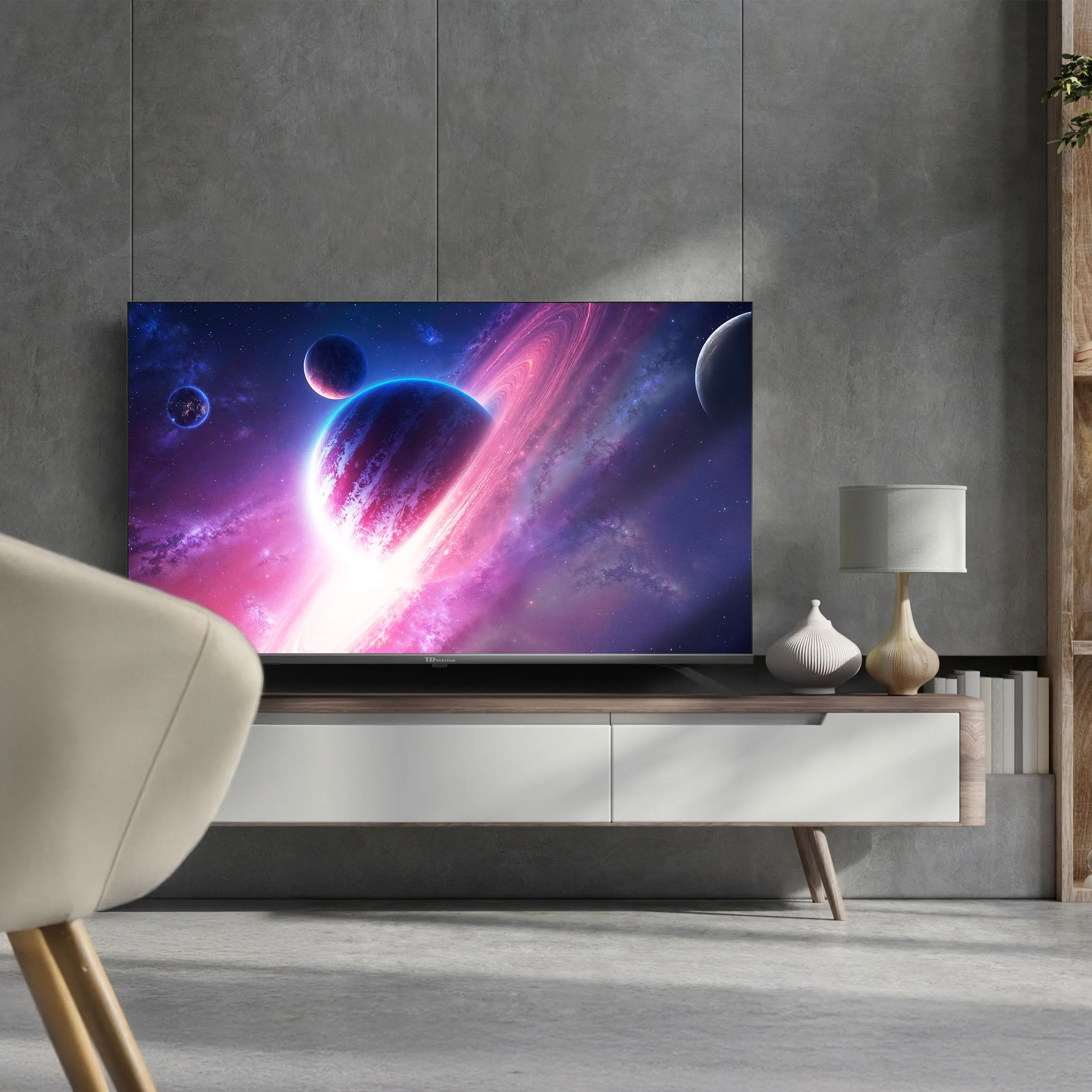 Smart TV 50 pulgadas Qled 4K Hey Google Official Assistant con control por voz. Televisor Android 14 - TD Systems M50K21GLQ - imagen 3