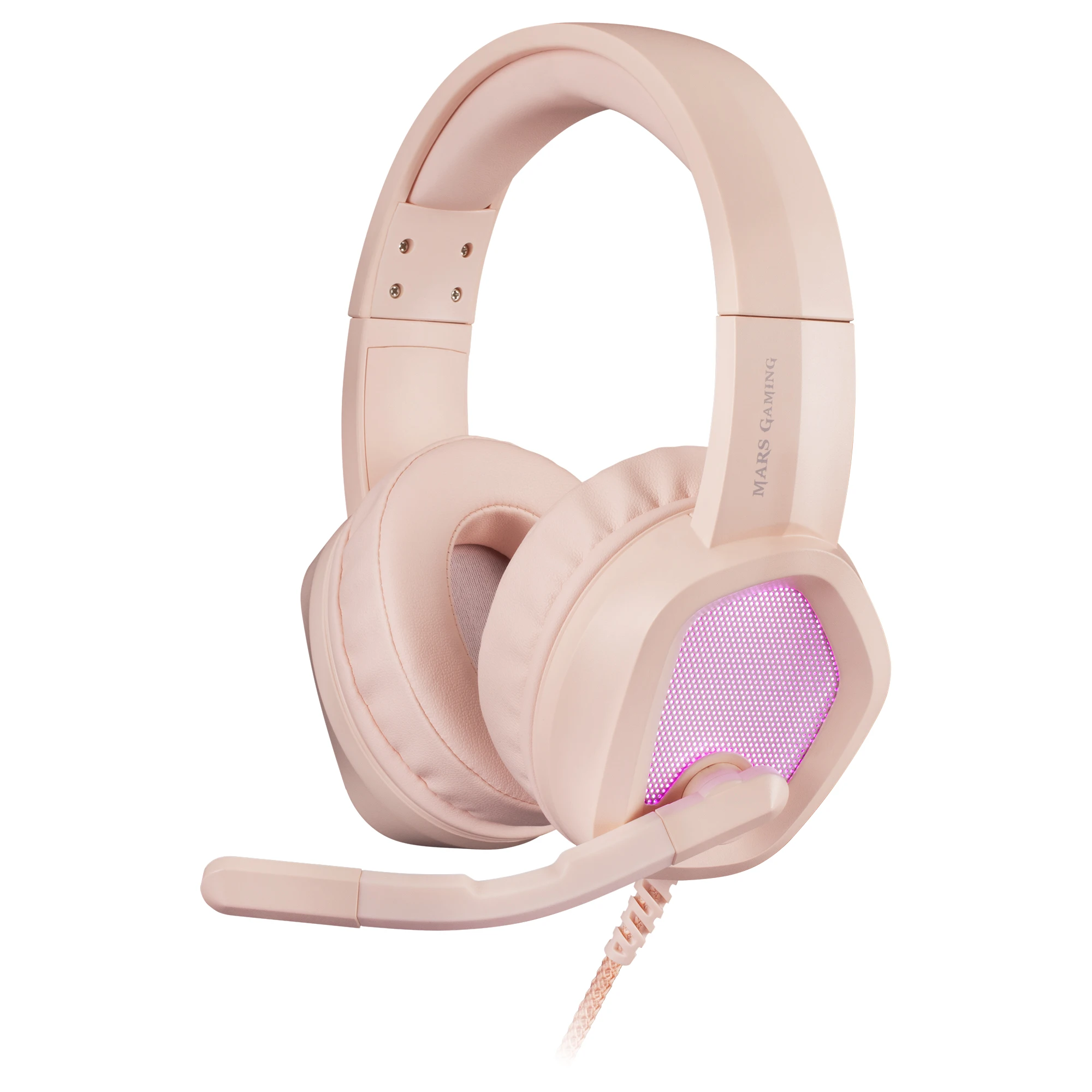 Mars Gaming MH320, Auriculares Gaming Neodimio, Iluminación RGB Flow, Micrófono y Caja de Control, Auriculares Gaming Negro, Rosa o Blanco - imagen 2