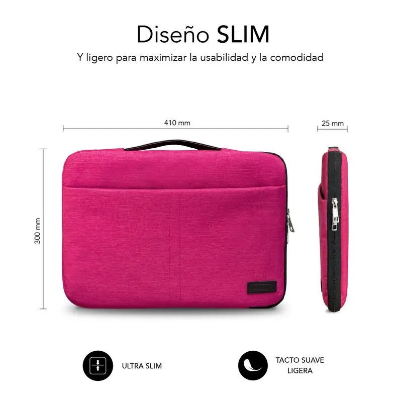 Subblim Elegant Funda Maletín Rosa para Portátil hasta 15.6 - imagen 4