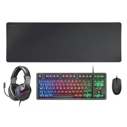 Mars Gaming MCP-RGB3 Combo Teclado Ratón Auriculares Alfombrilla