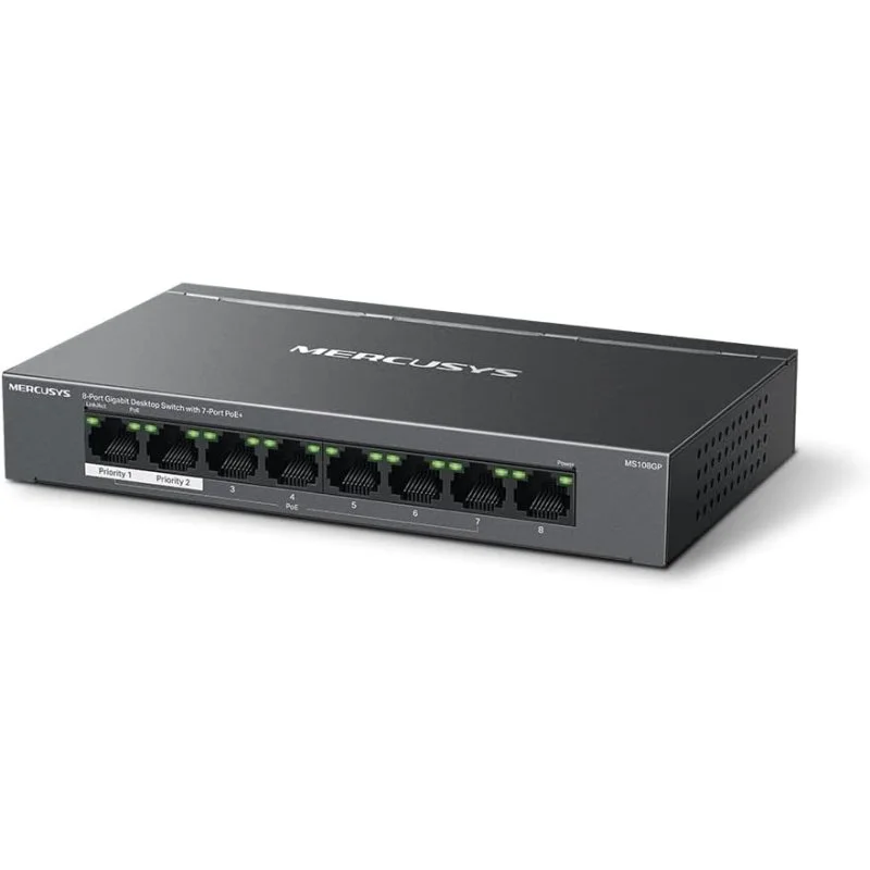 Mercusys MS108GP Switch Gestionado Gigabit Ethernet 8 Puertos PoE - imagen 2