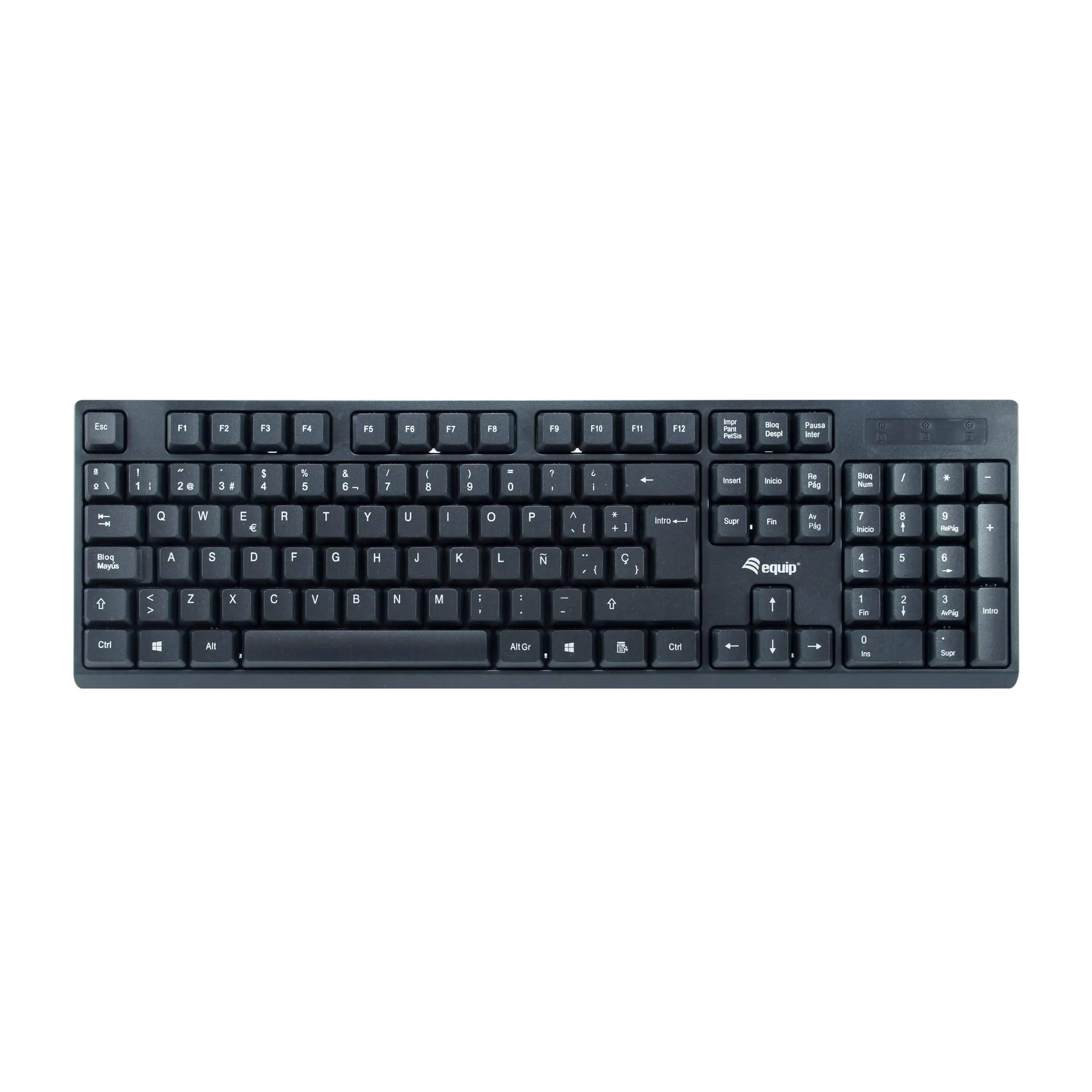 Equip 245221 teclado Ratón incluido RF inalámbrico QWERTY Español Negro - imagen 2