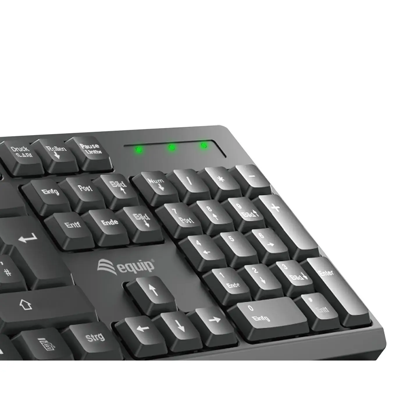 Equip 245221 teclado Ratón incluido RF inalámbrico QWERTY Español Negro - imagen 5