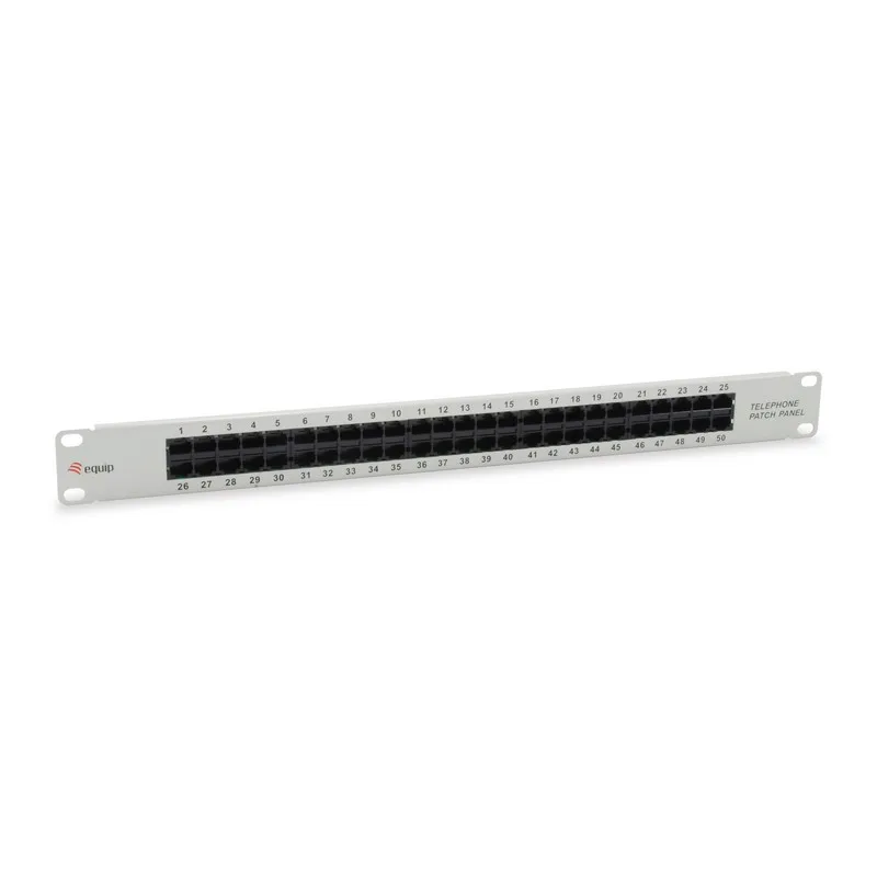 Equip patch panel 50 ports category 3