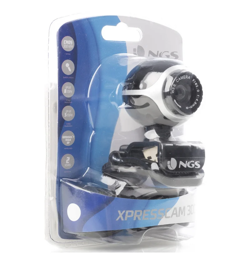 NGS Xpresscam-300 Webcam VGA con Sensor CMOS y Micrófono Incorporado - imagen 4