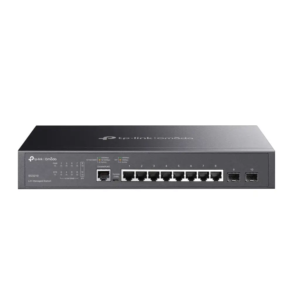 TPLINK Switch Tp-link Omada SG3210 Gestionado L2/L3 Gigabit Ethernet Negro