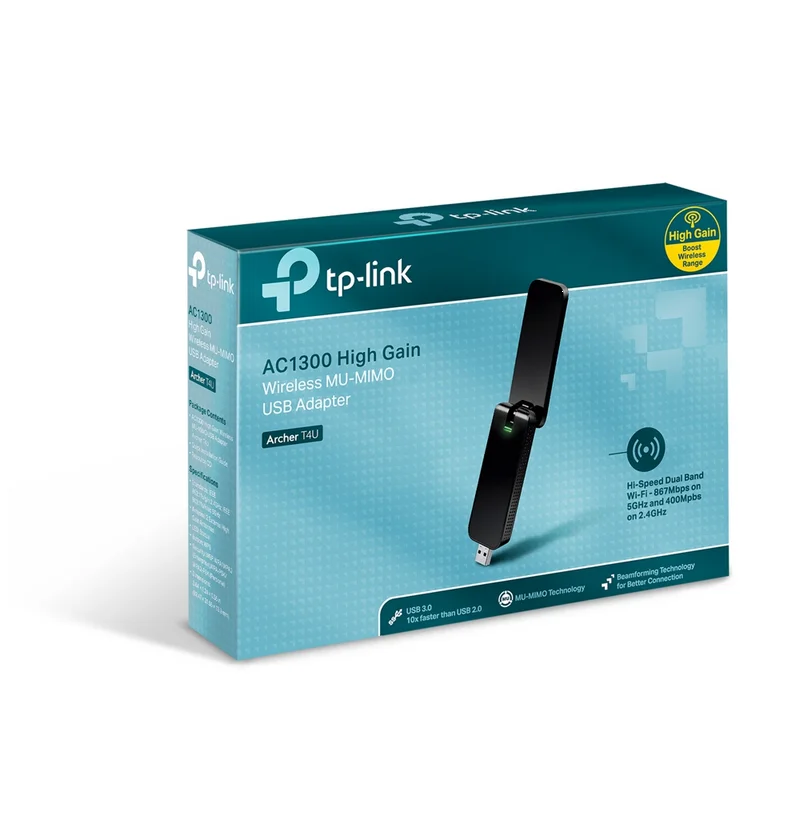 Tp-link archer t4u dual band ac1300 usb wifi adapter - imagen 5