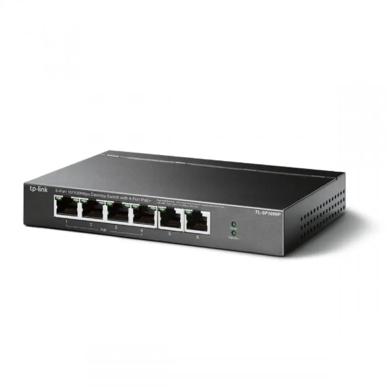 TP-LINK TL-SF1006P Switch Fast Ethernet 6 Puertos con 4 Puertos PoE - imagen 2