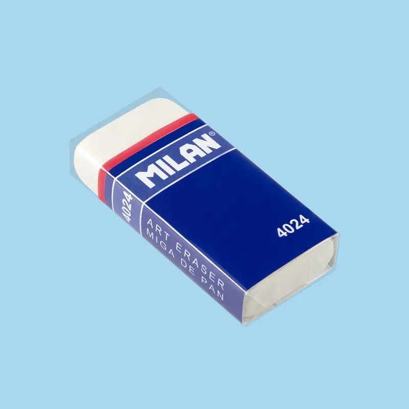 Milan box of 24 erasers 4024 white bread crumb - imagen 2