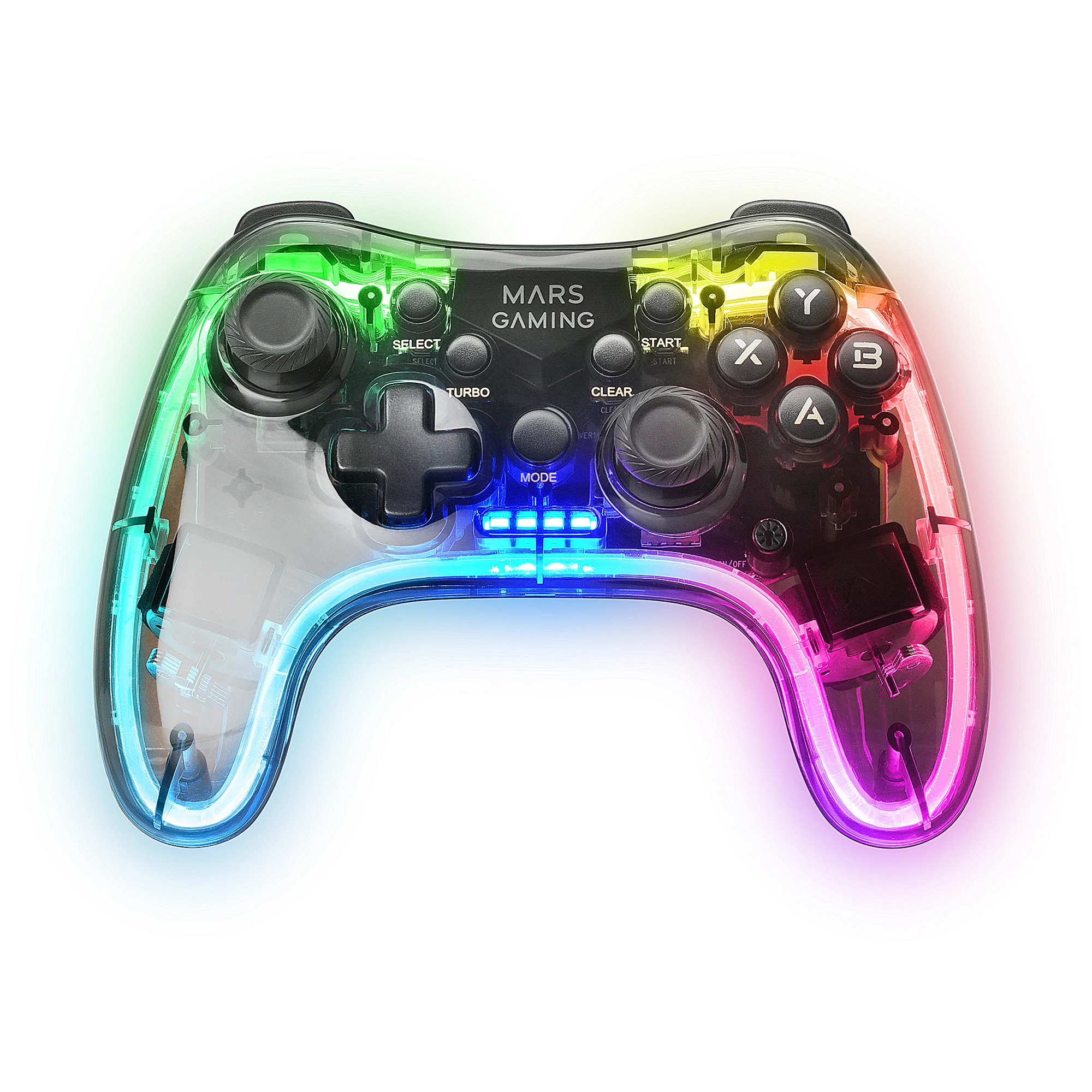 Mando Inalámbrico Profesional 2.4G para PC, PS4, PS5 y Android – Gamepad con Vibración Dual, RGB y Joysticks Analógicos – Mars Gaming MGP-24 - imagen 2