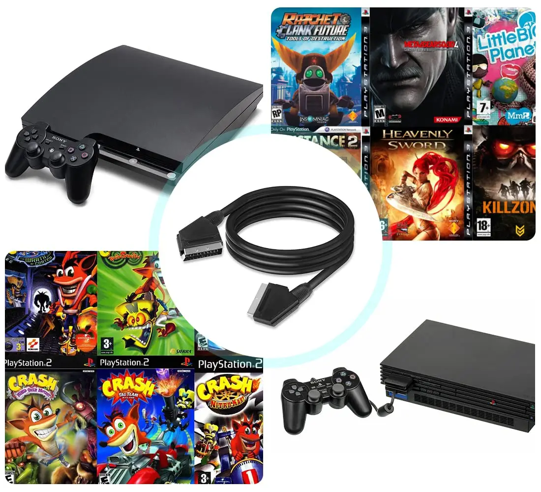 Cable EURO CONECTOR (1.2 m, SCART (21-pin), SCART (21-pin), Negro, Male connector/Male connector),Scart-Scart 1.2m M/M cable EURO CONECTOR SCART (21-pin) - imagen 2