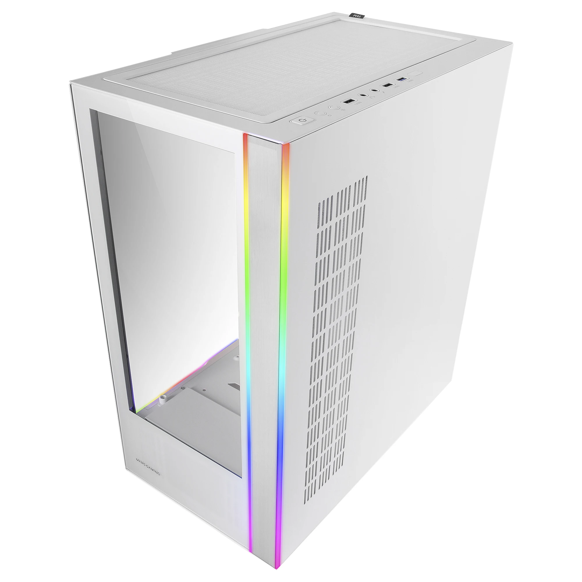 Mars Gaming MC-ULTRA, Torre Gaming Custom XXL E-ATX, Doble Tira LED ARGB, Doble Ventana Cristal Templado, Estructura Cámara Dual Vertical, Caja PC Negro o Blanco - imagen 5