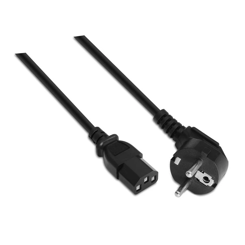 Equip Power Cable C13 to Schuko 1.8m, black, high-quality 1.8m extension for reliable power supply, CE certified, featuring male C13 and female CEE7/4 connectors for versatile use.