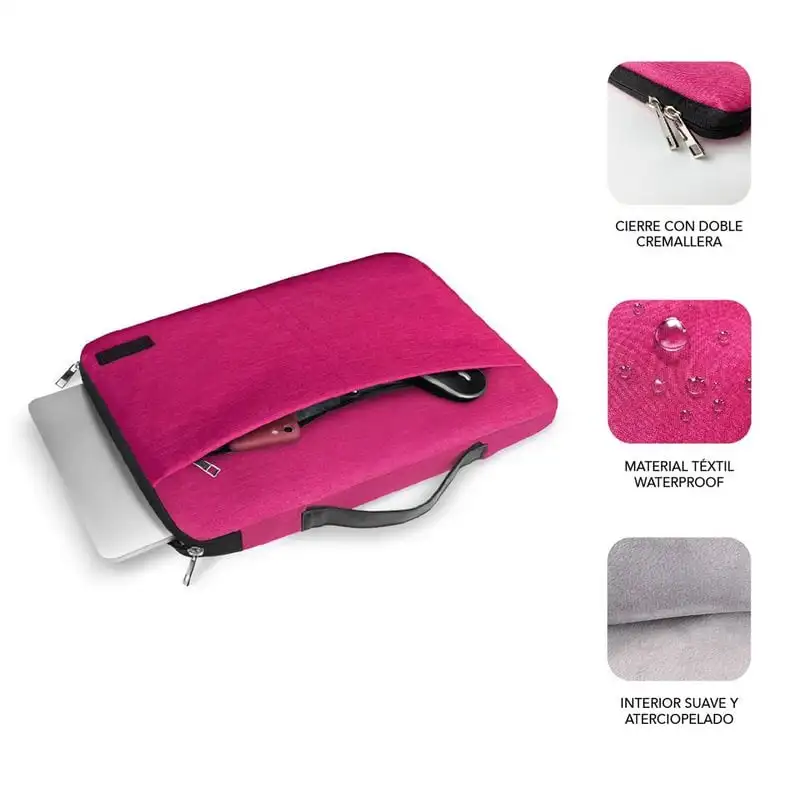 Subblim Elegant Funda Maletín Rosa para Portátil hasta 15.6 - imagen 3