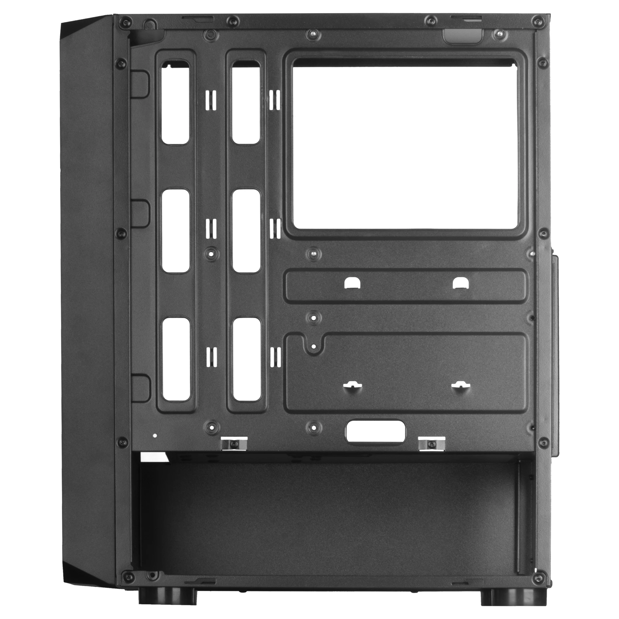 Mars Gaming MC-2000, Caja Semitorre ATX, Ventana Lateral Completa, Diseño Frontal Mesh, 1x Ventilador Ultra-silencioso FDB 120mm, Diseño de Cámara Dual, Negro - imagen 5