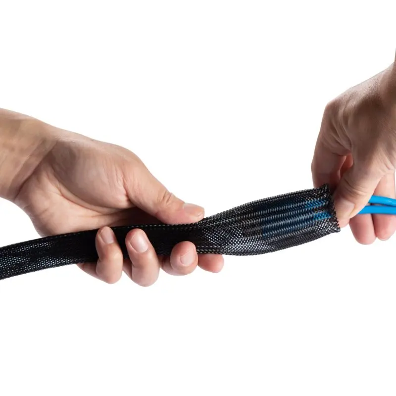 Aisens A151-0405 Organizador de Cables en Poliéster hasta 20mm 1m Negro - imagen 3