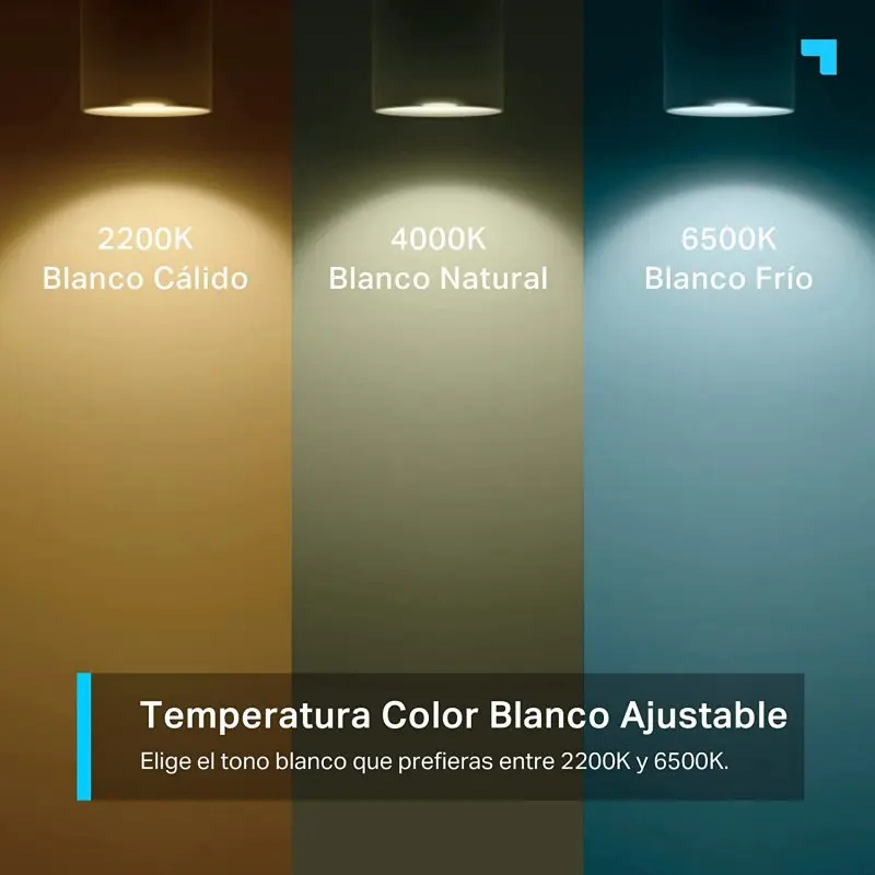 TP-Link TAPO L630 Bombilla Inteligente GU10 LED 3.7W Multicolor RGB 2200k-6500k - imagen 5