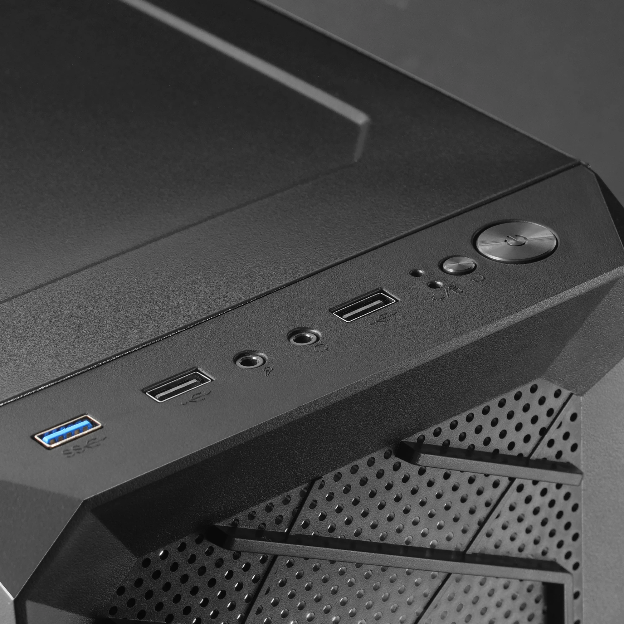 Mars Gaming MC-2000, Caja Semitorre ATX, Ventana Lateral Completa, Diseño Frontal Mesh, 1x Ventilador Ultra-silencioso FDB 120mm, Diseño de Cámara Dual, Negro - imagen 4