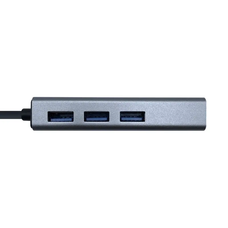 Aisens a109-0396 usb-c 3.1 to gigabit/3xusb 3.0 ethernet hub - imagen 2