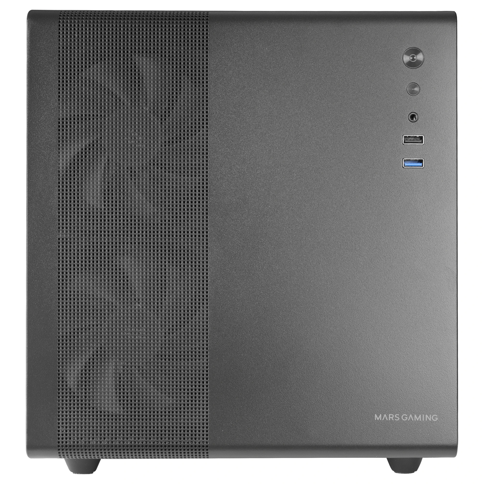 Mars Gaming MC-MPRO, Caja Profesional Compacta Micro-ATX, Ventana Lateral Completa Cristal Templado, 3x Ventiladores 120mm, Panel Lateral Completo Mesh, Caja PC en Negro - imagen 2
