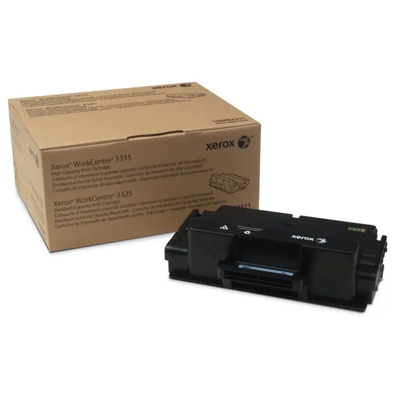 Original Xerox WorkCentre 3315/3325 Black Toner Cartridge, original type for laser printing, yields 5000 pages, compatible with 3315V_DN and 3325V_DNI models, perfect for high-quality prints.