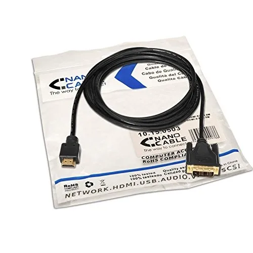 Nanocable dvi to hdmi male/male cable 3m - imagen 2