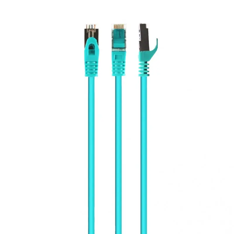 Gembird RJ45 Network Cable Cat 6 FFTP 1m Green, high-quality ethernet cable with dual RJ45 connectors, ideal for fast internet connections.