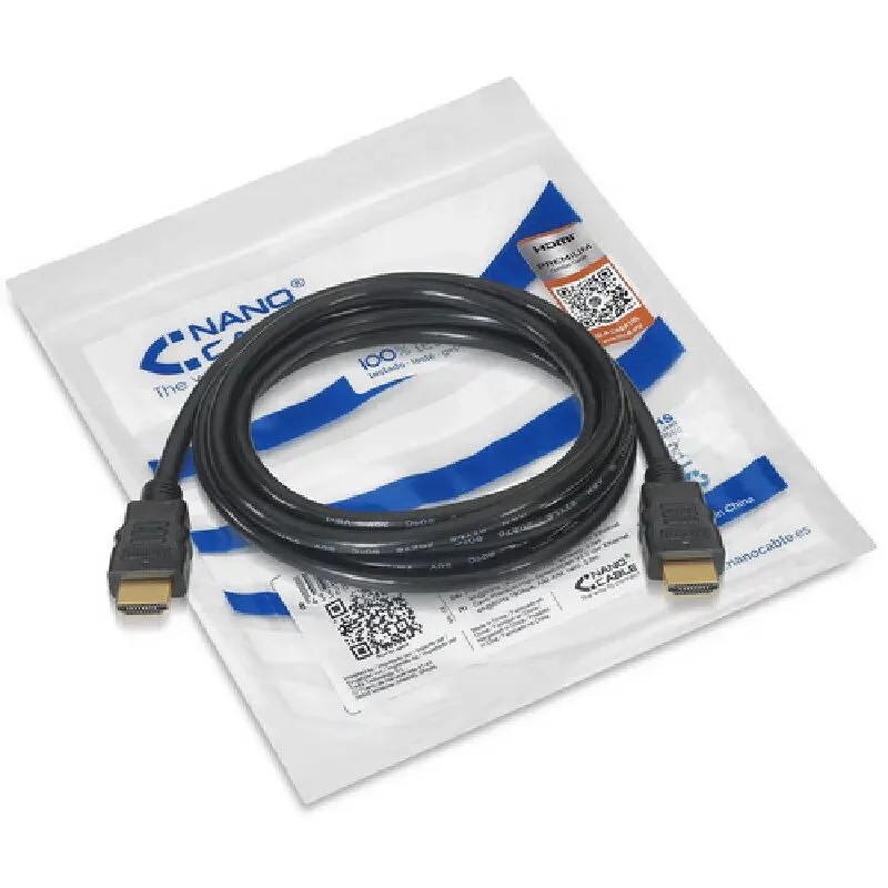Nanocable Cable HDMI v2.0 4K Macho/Macho 1m Negro - imagen 2