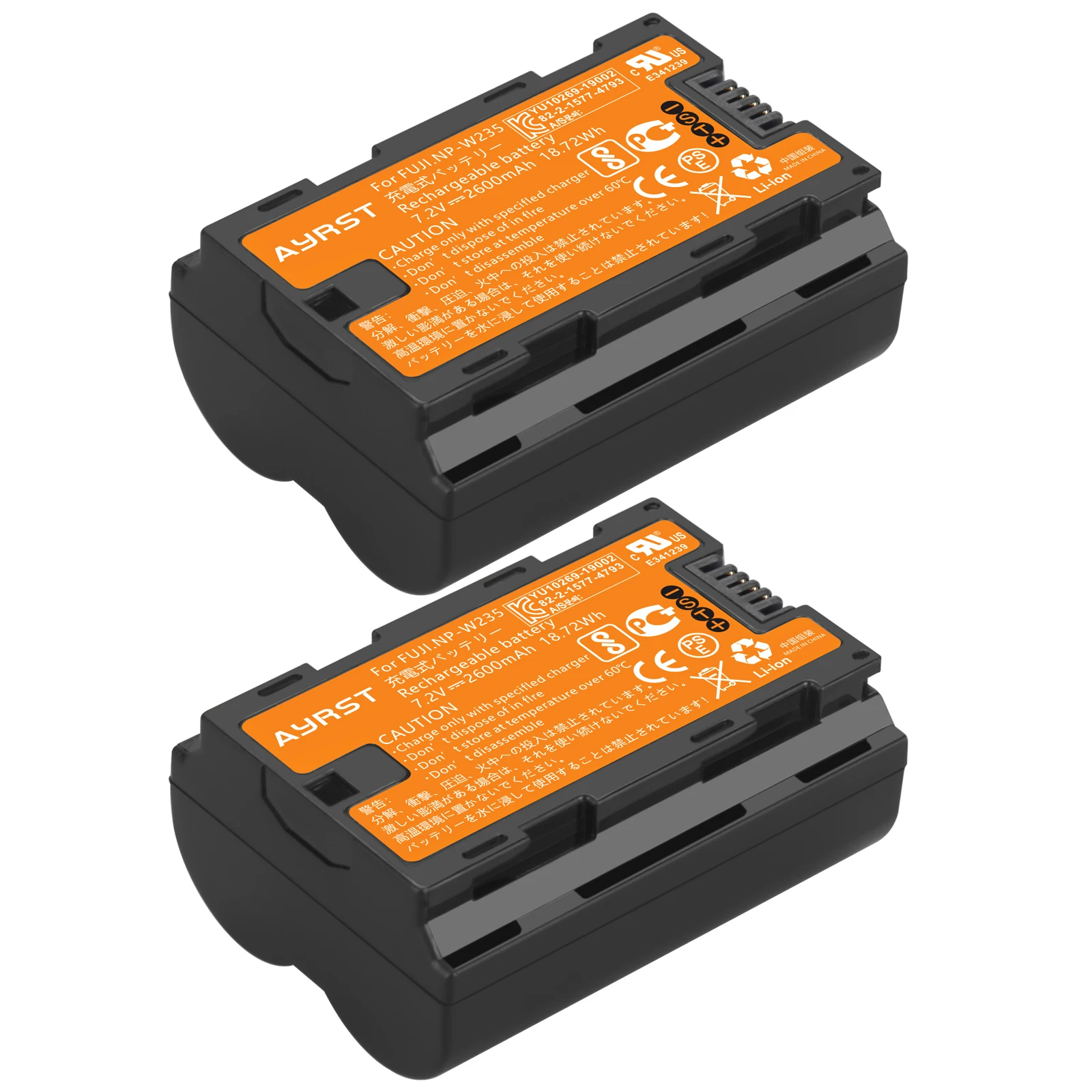 Batería NP-W235 NP W235 + cargador dual USB LED para cámara Fujifilm Fuji X-T4, GFX 100S, X-T5, X-H2 - imagen 2