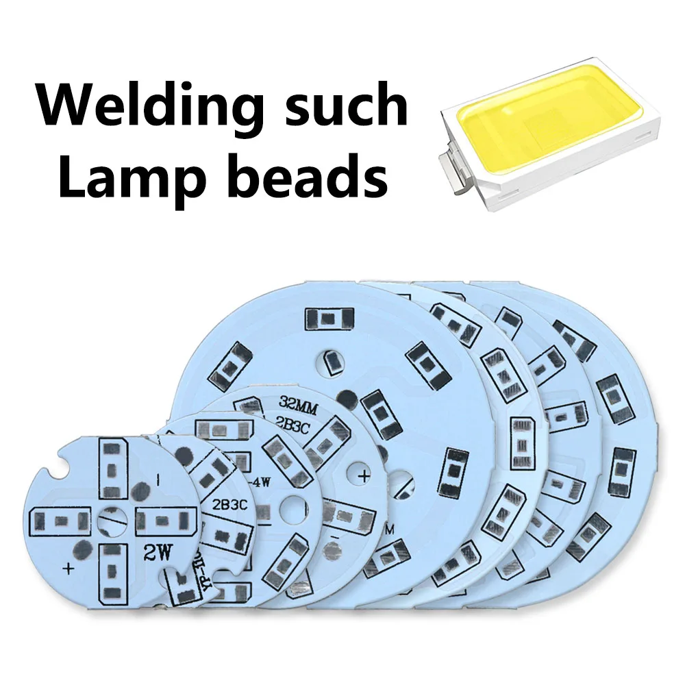 Panel de lámpara LED PCB de 10 piezas, 2W, 3W, 4W, 5W, 7W, 9W, 12W, disipador térmico de alto brillo, tablero de luz redondo de sustrato de aluminio para cuentas de lámpara DIY - imagen 4