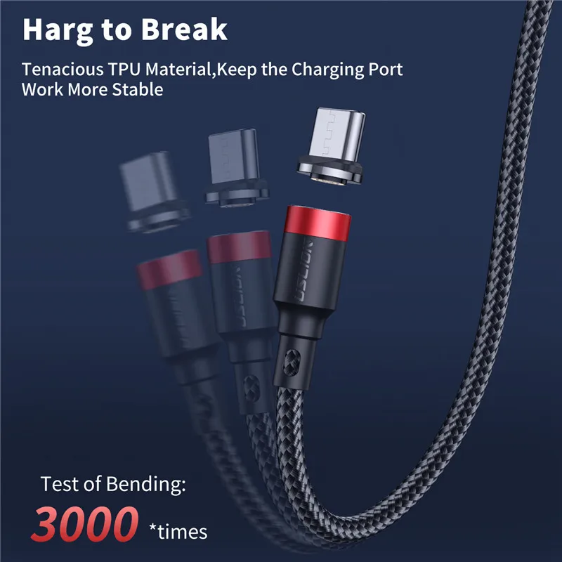 Cable USB Magnético - LED indicador azul