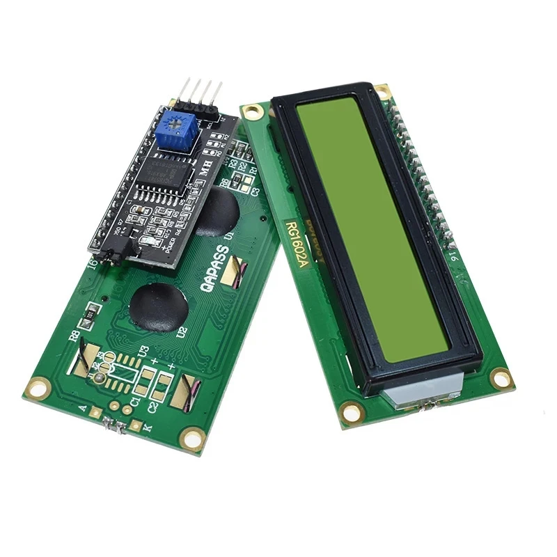 Módulo LCD para arduino 1602, pantalla verde IIC/I2C 1602, mega2560 UNO r3, 1 unidad - imagen 2