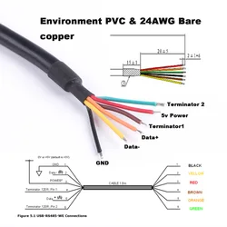 Cable FTDI USB a RS485 Convertidor Serie 6Pin para Waveshare