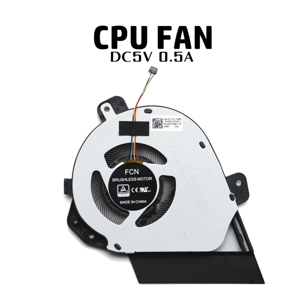 Ventiladores de refrigeración de 5V para ASUS ROG Zephyrus G15 GA502 GA502IU GA502IV CPU GPU ventiladores 13NR03V0T 020011 ​ 13NR0210AM0901 6033B 0079901 - imagen 2