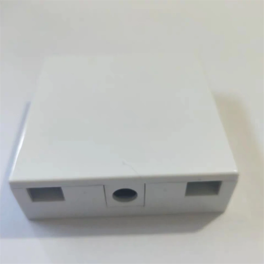Cajón de caja de terminales FTTH, placa frontal de ABS tipo 86, montaje en pared, blanco, caja de plástico de 2 puertos, panel de conexión ELINK, 30 piezas - imagen 2