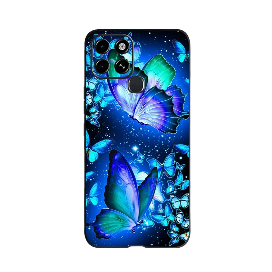 Funda protectora de silicona para Infinix Smart 6, carcasa suave negra para teléfono inteligente 6, 6,6" - imagen 2