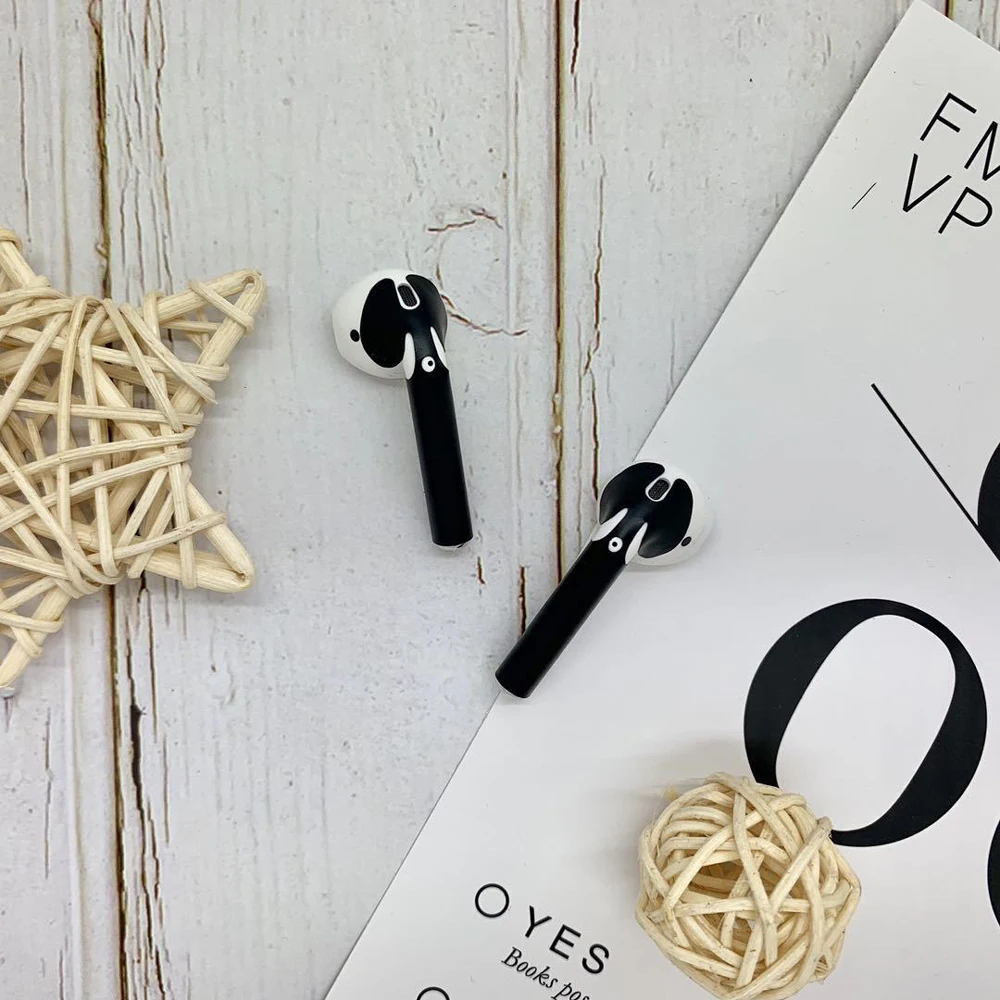 Cubierta protectora de película de auriculares para Airpods, pegatina de PVC a prueba de polvo, decoración de belleza, piel de Apple, inalámbrica, Bluetooth - imagen 2