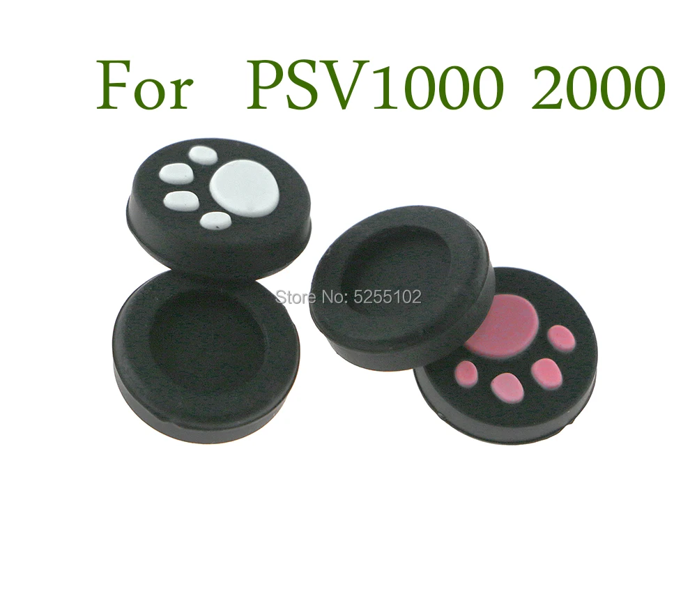 4 Uds. Tapa de gato con agarre para palanca de mando analógica, funda protectora para almohadilla de botón para Sony PlayStation Psvita PSV 1000 2000