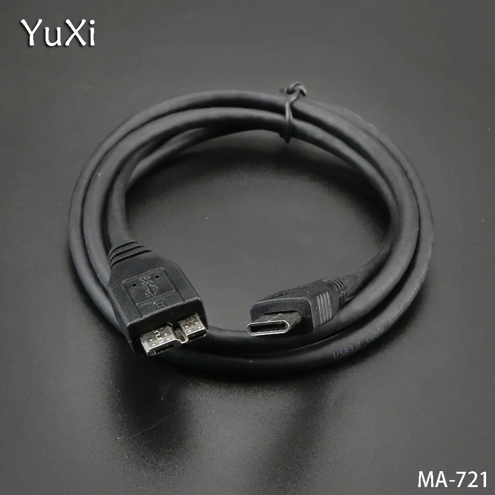 YuXi-cable de datos para disco duro externo, extensor de teléfono y PC, USB 0,3 tipo C a USB 3,1, Micro B, 1M/3,0 M - imagen 2