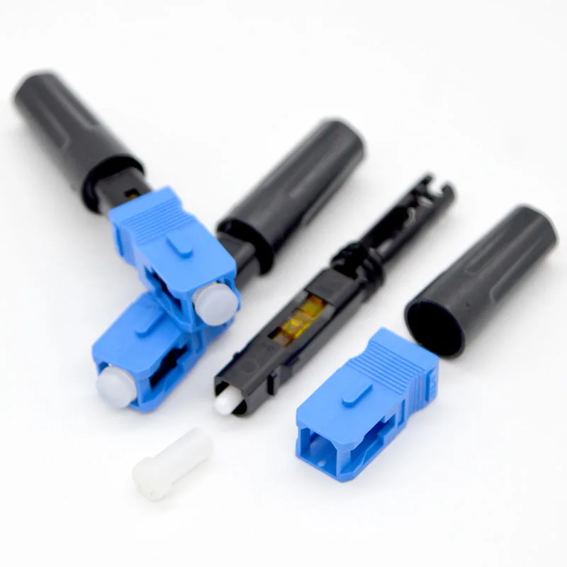 200 Uds FTTH conector rápido de fibra óptica monomodo 50mm conector rápido SC/UPC/APC integrado venta al por mayor envío gratis Brasil - imagen 3