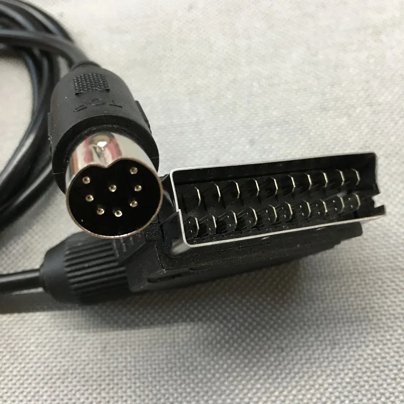 Cable Scart de repuesto de 1,8 M, conector con pasador en V para Sega Megadrive 1 Genesis 1, sistema maestro 1 RGB AV Scart, versión PAL - imagen 3