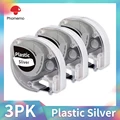 3PK Plastic Silver