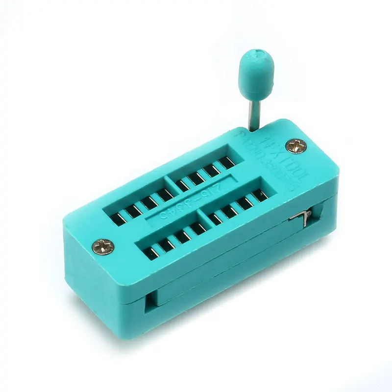 Zócalo de asiento con cerradura IC, 2,54 MM, 14P, 16P, 20P, 24P, 28P, 40 P, DIP, Universal, ZIF, IC, tipo de soldadura, circuito integrado, Pin 28, 40 P - imagen 3