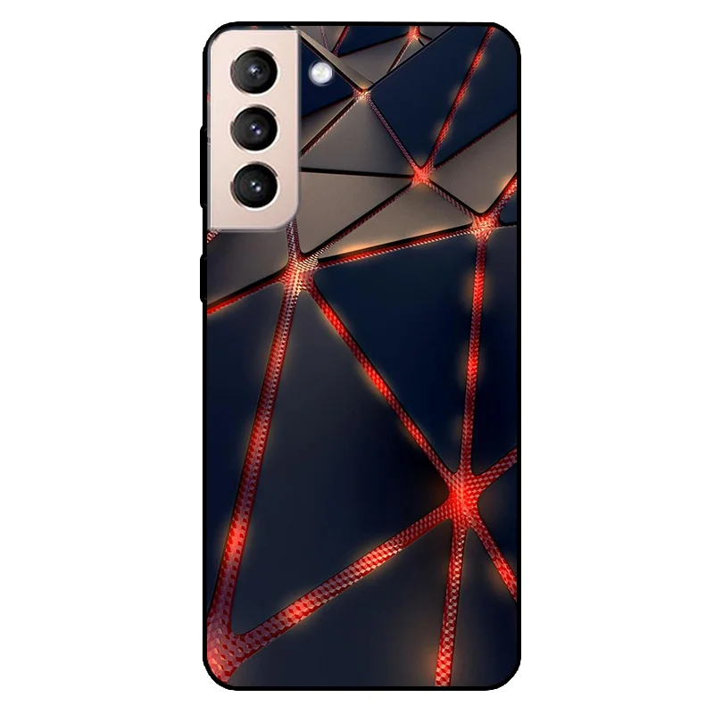 Para Samsung Galaxy S21 funda S21 Plus 5G impresión silicona suave TPU cubierta de teléfono transparente para Samsung S21 FE Ultra fundas traseras S21FE - imagen 4