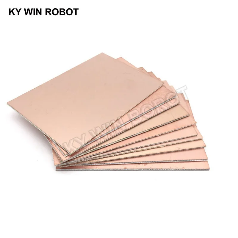 5 uds FR4 PCB placa revestida de cobre de doble cara DIY PCB Kit placa de circuito laminado 7x10cm - imagen 4