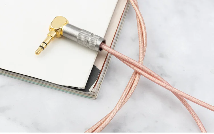 Pureline-Cable de Audio Hifi Chapado en plata, alta calidad, libre de oxígeno, 3,5 a 3,5mm, macho a macho, Cable auxiliar de altavoz - imagen 4