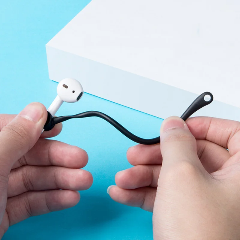 Mini ganchos para auriculares inalámbricos con Bluetooth, anticaída, Protector de auriculares deportivo, gancho para la oreja antipérdida para Air-pods 1 y 2, 2 uds. - imagen 4