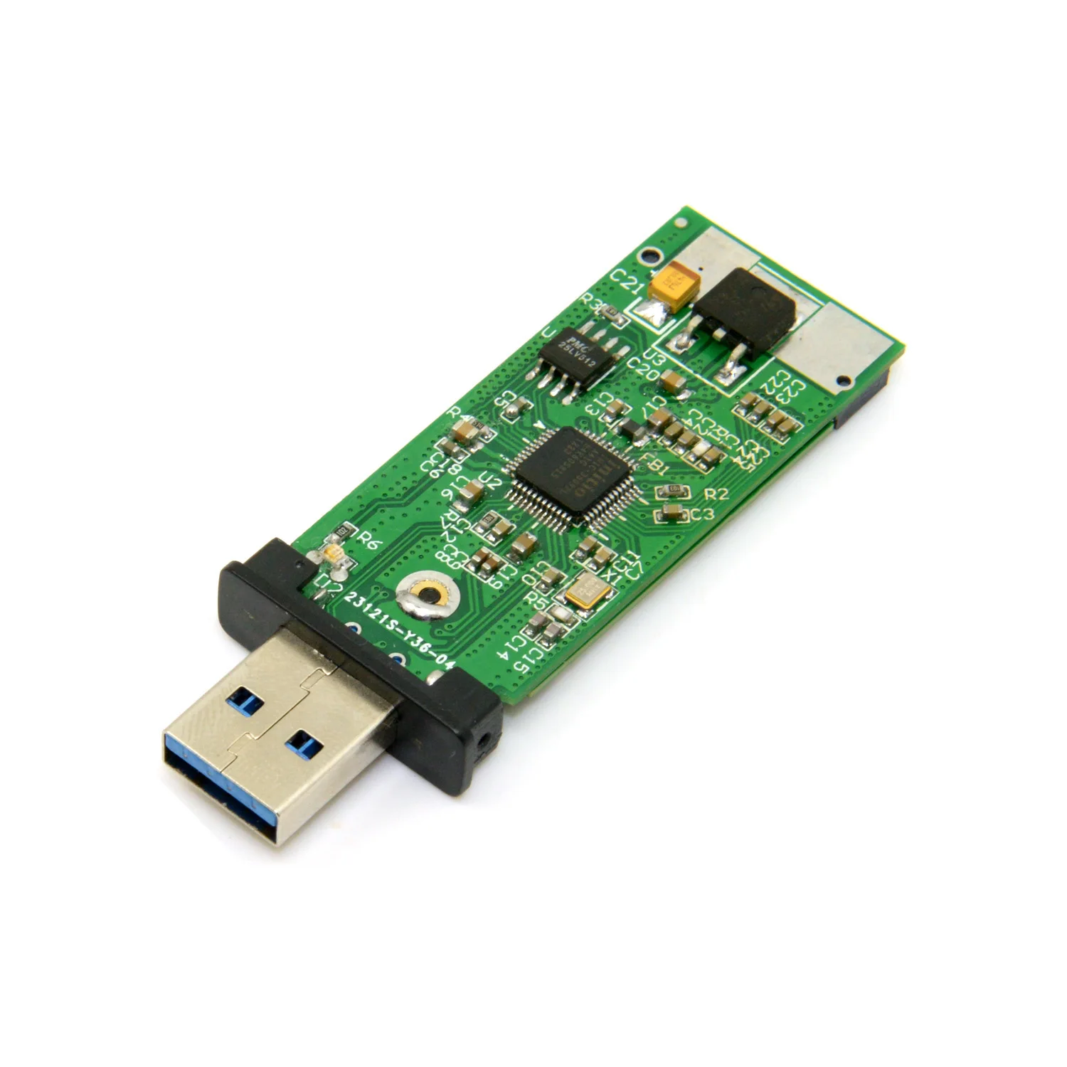 Cablecc-Adaptador de tarjeta transportadora PCBA externa NGFF M2 SSD a USB 3,0, disco Flash con funda negra, 42mm - imagen 4