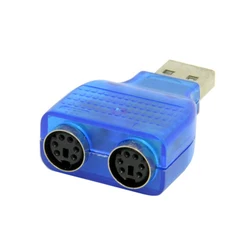 OULLX Adaptador USB a PS/2 para Teclado y Ratón eficaz universal