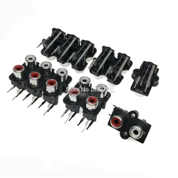 Conector RCA Hembra Estéreo Audio AV – Pack 5 Unidades